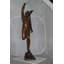 Statue en bronze mercurisé du 19ème siècle - Taille: L 23 po x l 13 po x H 64 po.