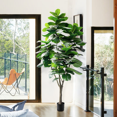 Grand figuier artificiel 90 po en pot