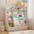 Kreena 37.17"H x 33.46"W 4 Tier Book Display Bookcase Bookshelf with Storage Organizer-1119459572