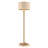 Dreyfuss 63.25-Inch Perspicio Solid Crystal Orb Gold Column Floor Lamp