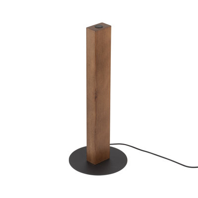 TEO LED-Nachtlampe aus Walnussholz 36 W
