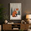 Winter Fox Mid-Century - Wrapped Canvas-615676295-615676344