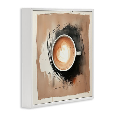 Modern Coffee Love Framed Giclee Art, design by Annabelle Hall