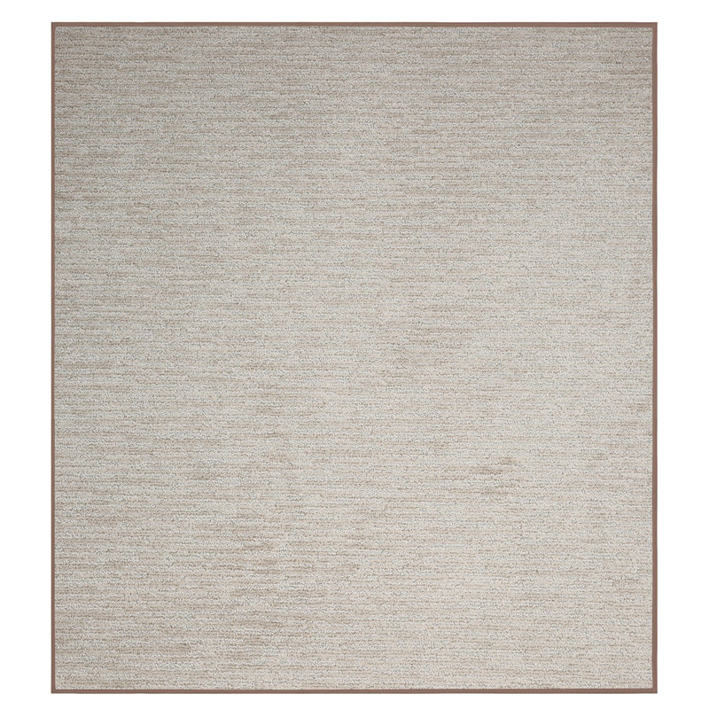 Tapis beige Jenise, Carré 8 pi