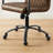 Blair Industrial Swivel Tufted Top-Grain Leather Executive Home Office Task Chair-1240466147