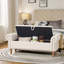Banc de rangement en lin Junainah