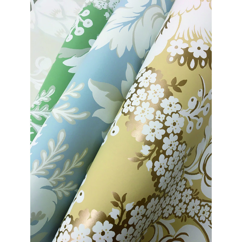 Rouleau de papier peint L 27 pi x l 27 po, Vert