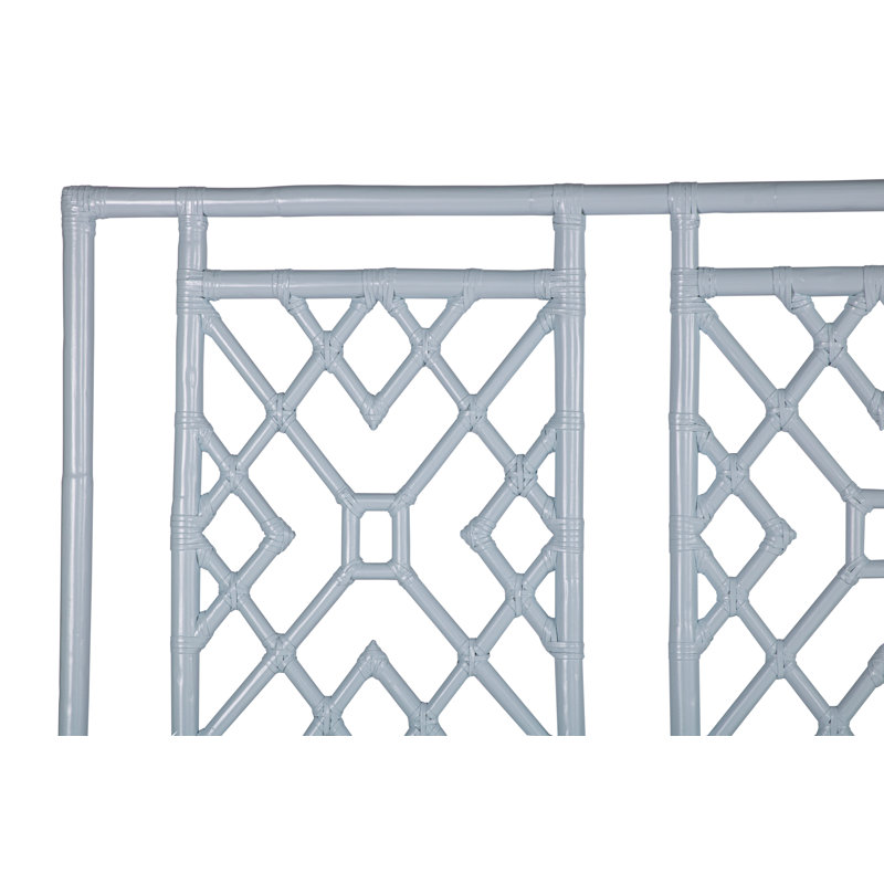Camden Open-Frame Headboard, King, Light Blue