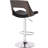 Adjustable Swivel Bar Stool With Diamond Finish, Weathered Oak, Contemporary Modern Style For Dining Room American Design Curved Back, 360 Swivel, And Height In Finish