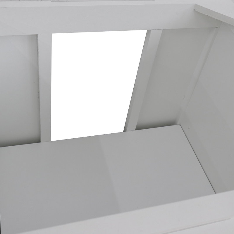Base de meuble-lavabo double 60 po seulement, Blanc