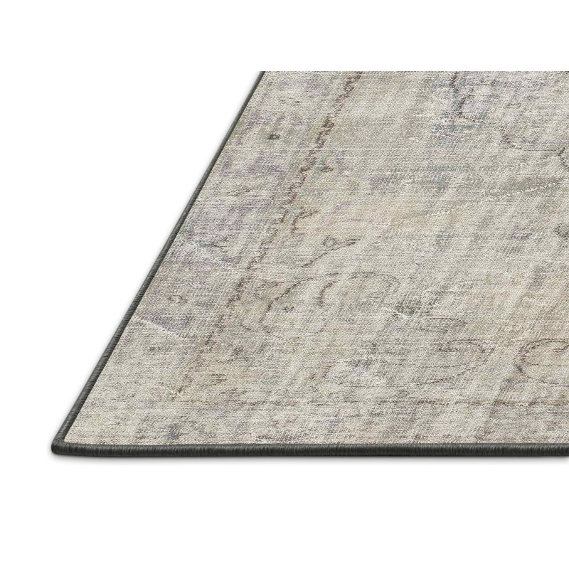 Surface beige contemporaine tapis, Rectangle 5 pi x 7 pi