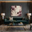 "Abstract Florals" 38, art mural sur toile beige-138502668