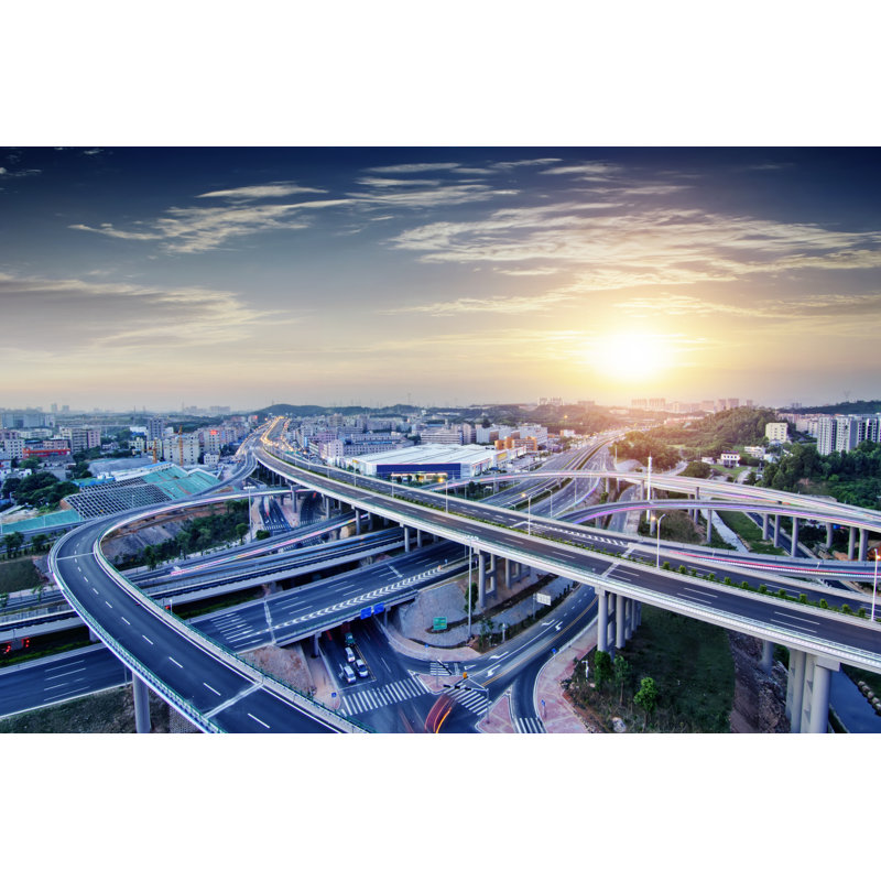Gillispie Overpass Bridge - Wrapped Canvas Print, 20cm H x 30cm W x 3.8cm D