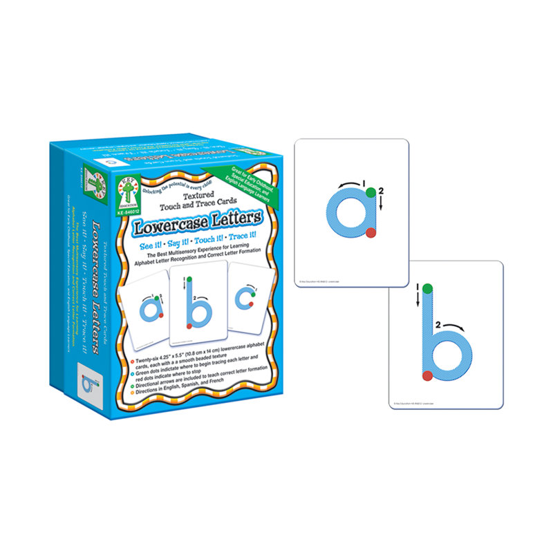 Textured Touch and Trace Lowercase Letters