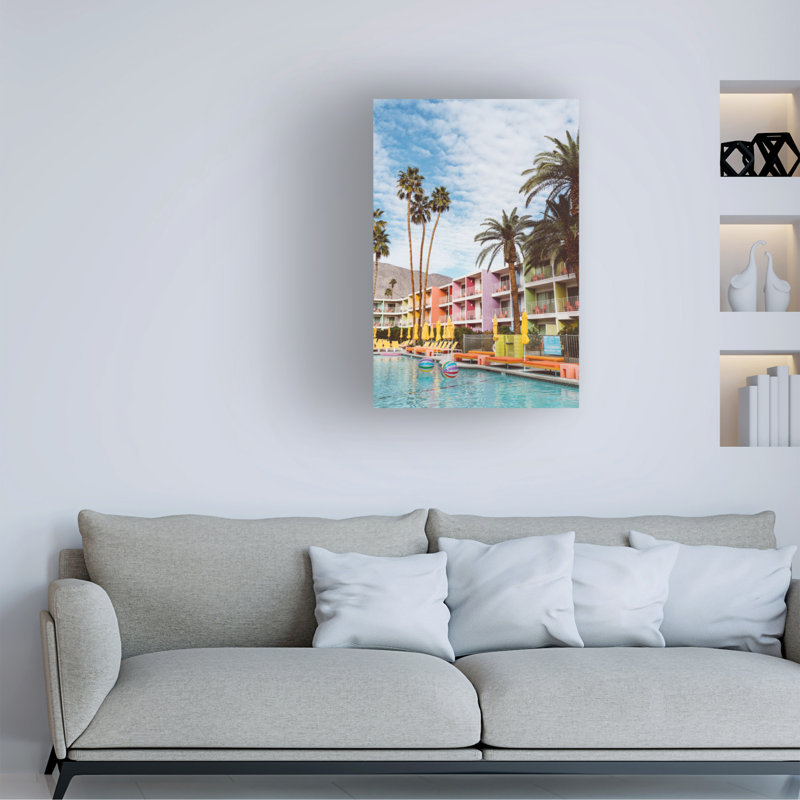 Art sur toile «ologic Bethany Young Palm Springs Pool Day VII », H 19 po x l 12 po