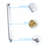 Premium Chrome Shower Faucets & Systems, Metal Construction With Modern Waterfall Design For Home