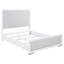 Ensemble de chambre à coucher 5 pièces, lit Mid-Century moderne, une table de chevet, une commode, un miroir de commode et une commode-130033292-130033293