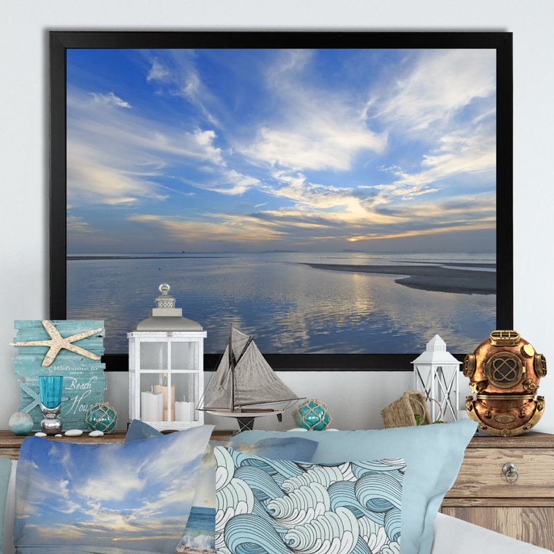 Winston Porter Dramatic Tropical Beach Sunset - Print on Canvas | Wayfair