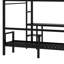 Lit superposé en métal / lit mezzanine avec bureau et tablettes, utilisations multiples se pliant dans un canapé avec DEL et USB