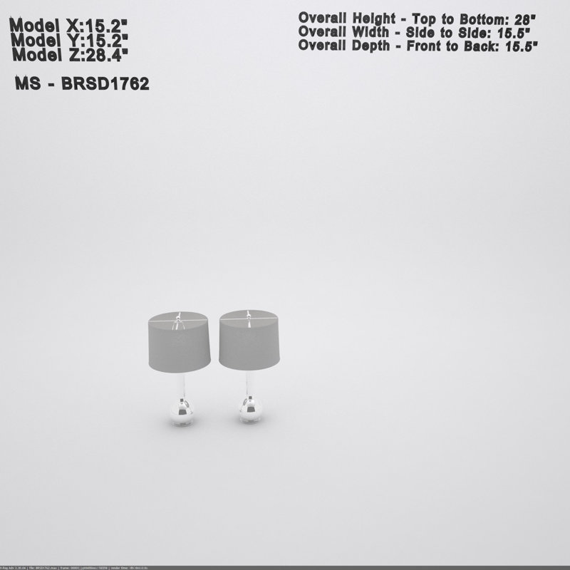 Mcnally Ceramic Table Lamp, Silver
