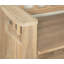 Banc de rangement en bois massif Naja