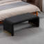 Repose-pieds rembourré en tissu Dant Boucle-1732949820