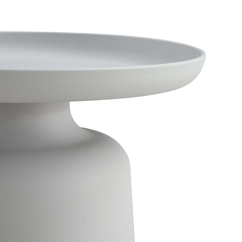 End Table, Plastic Side Table, Gray