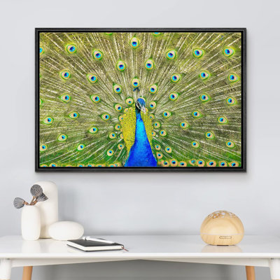 Bird " Vibrant Neon Peacock Bird "