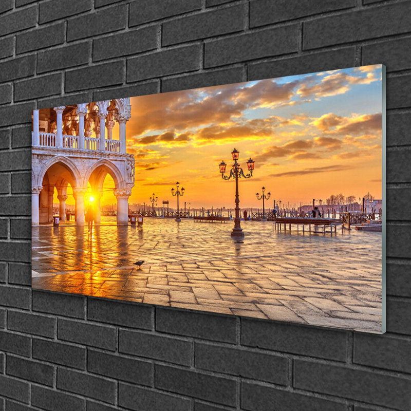 Architecture Place Sun - No Frame Print on Glass