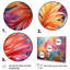 Collage coloré de palmiers colorés sur toile-86818322-86818333