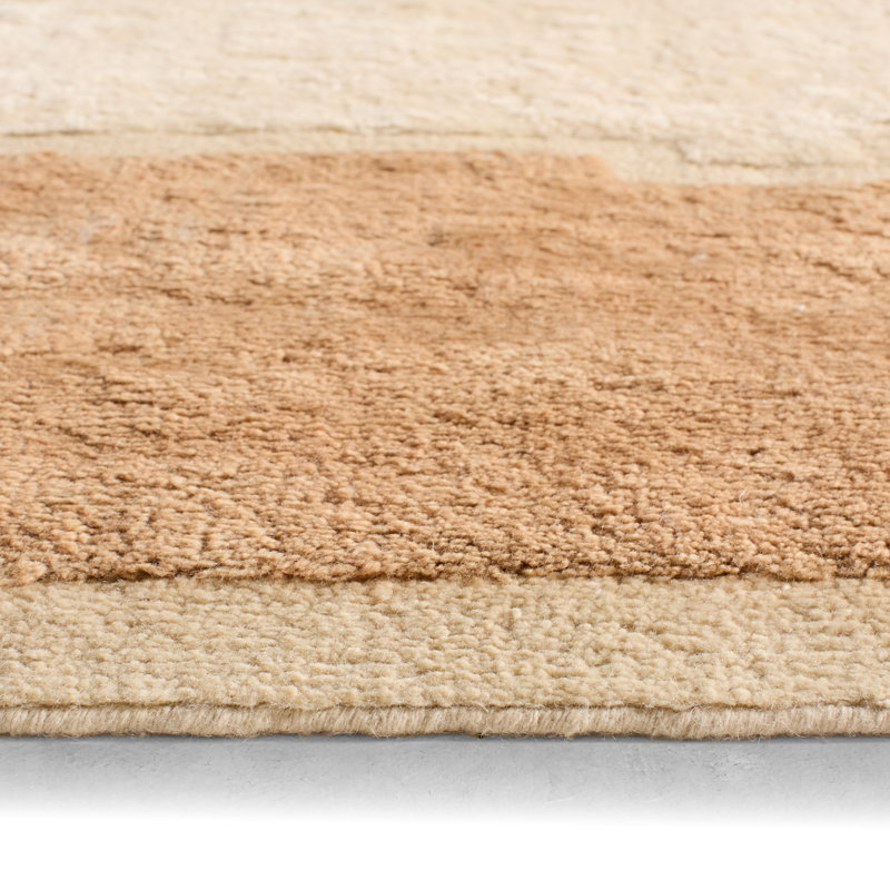 Jaipur Living Arica Handwoven Modern/Contemporary Tan/Brown Shag Area Rug (18in SWATCH), Rectangle 10' x 14'