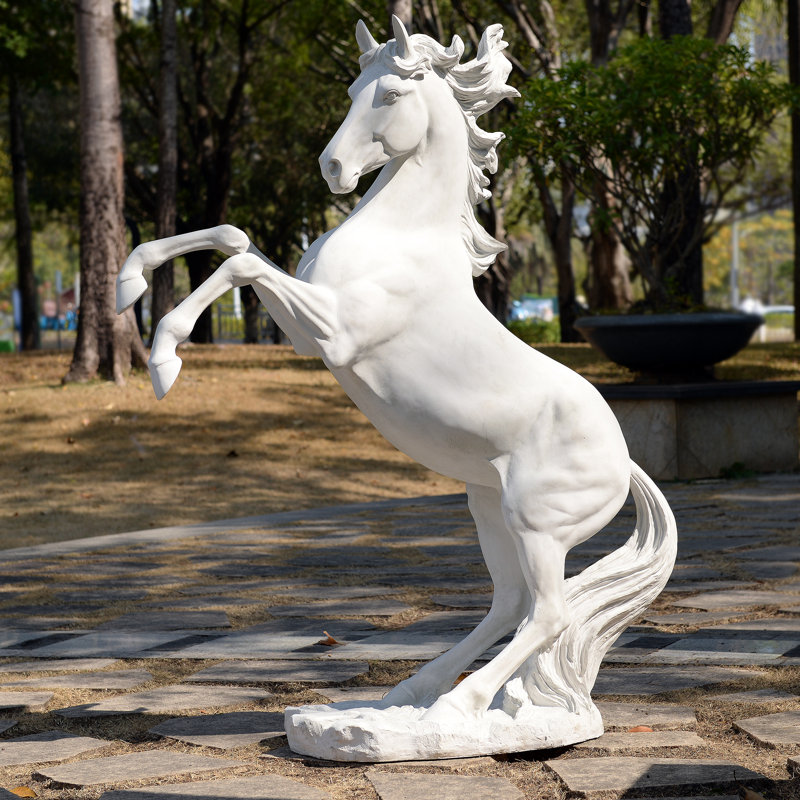 Rearing Horse Statue