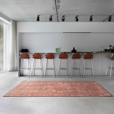 Za Copper Jacquard Recycled P.E.T Rug