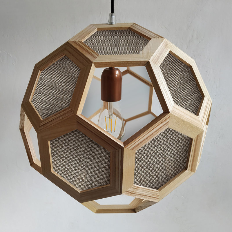 Chevalier 1 - Light Oil Pendant, Oak/Beige