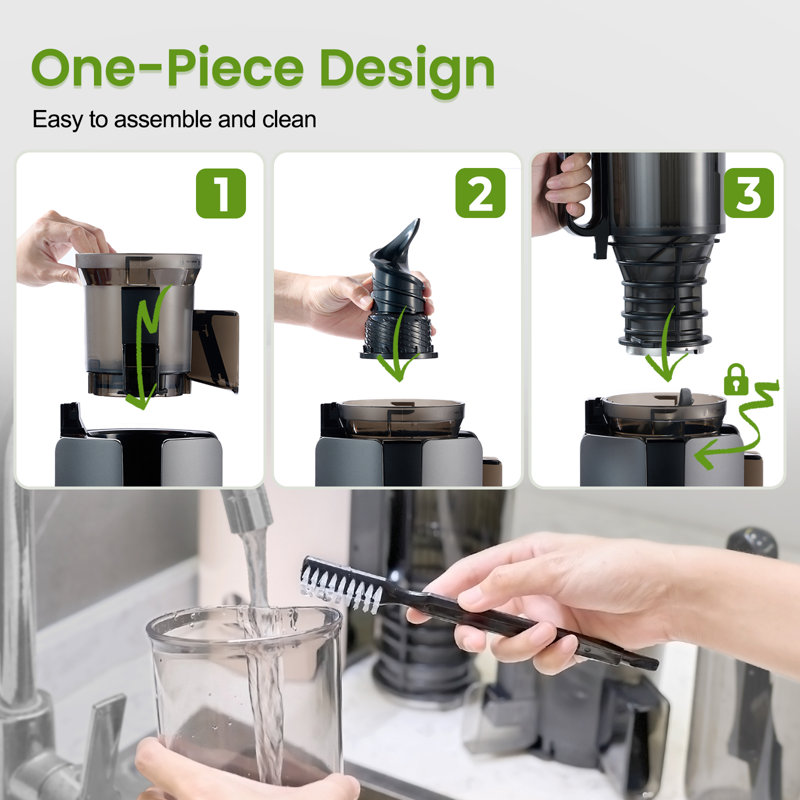 Extracteur de jus Ventray, presse-agrumes 4,7 po, Noir