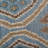 Light Blue Wool Handmade Geometric Hand Knotted Runner Indoor Area Rug-1580070718