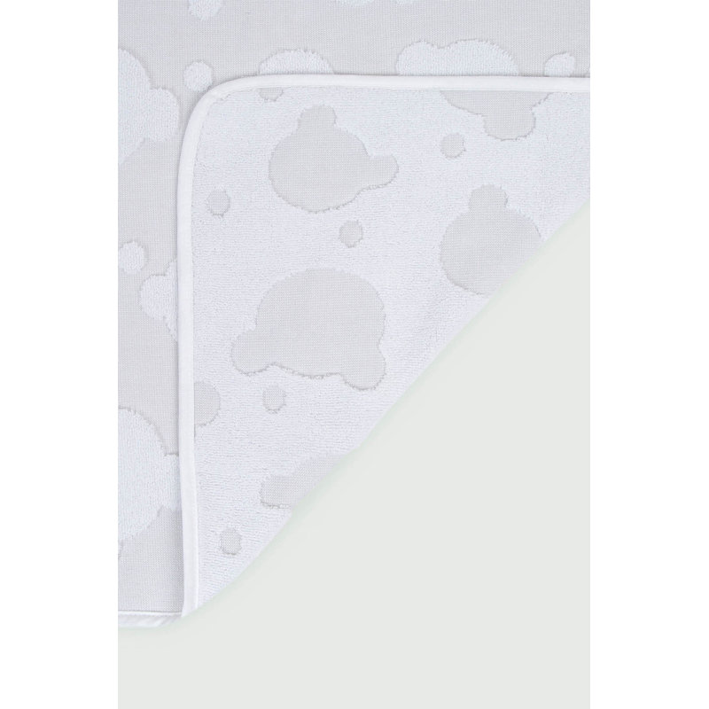 Serviette de bain 100% coton Maliha, gris