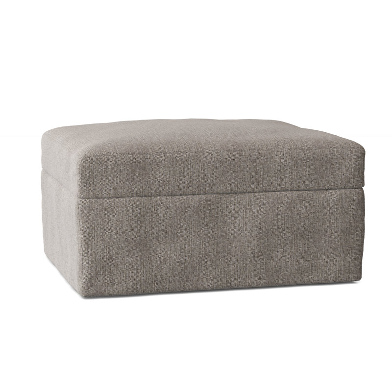 Hartig Upholstered Ottoman, Drusky Twig Sustain® Basketweave