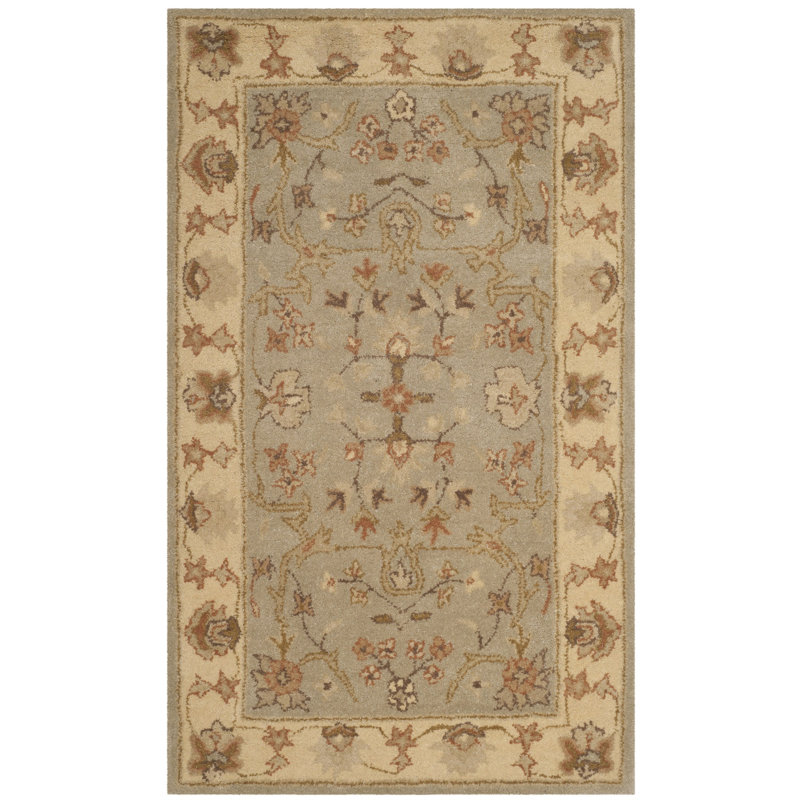 Tapis oriental en laine touffeté à la main Otwell, Rectangle 3 pi x 5 pi