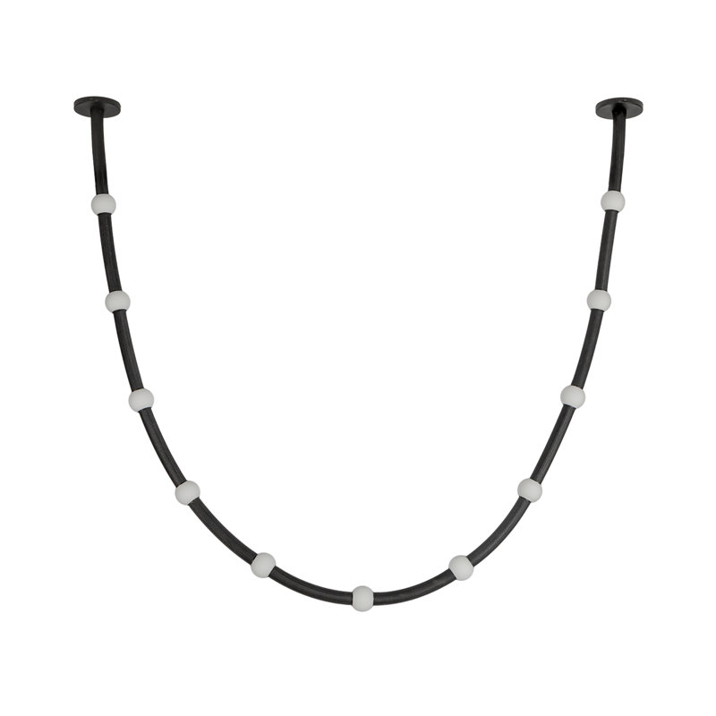 Luminaire suspendu Corda, 48 W, 10 lumières, 118,13 po de largeur