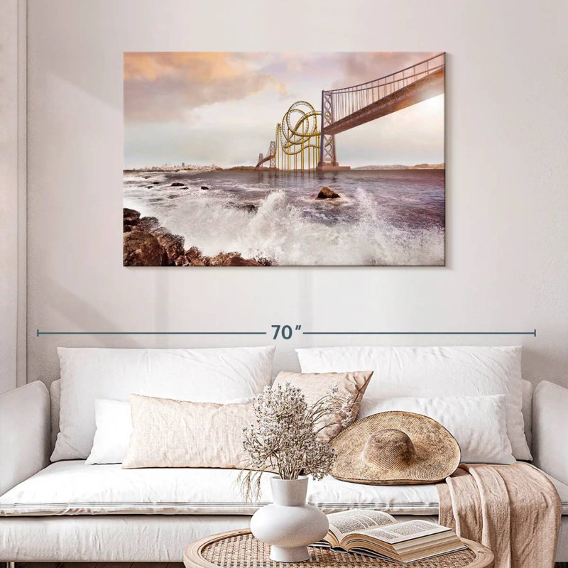 Roller Coaster Bridge, 30" H x 45" W
