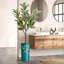 Arbre artificiel en fleur noire et blanche-104345538