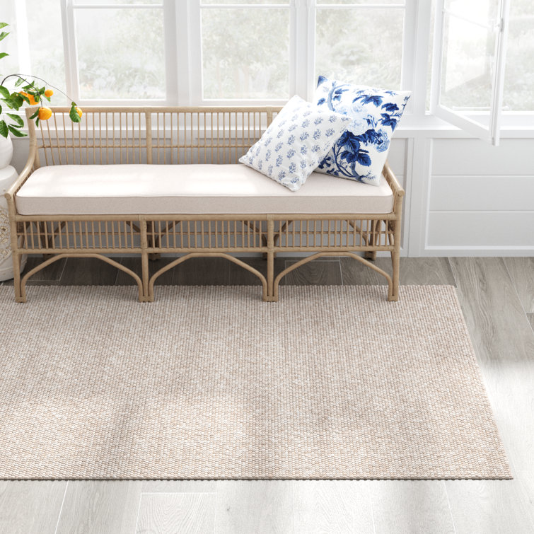 Tapis beige fait à la main Elle