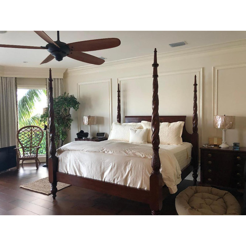 King Mahogany Plantation Bed