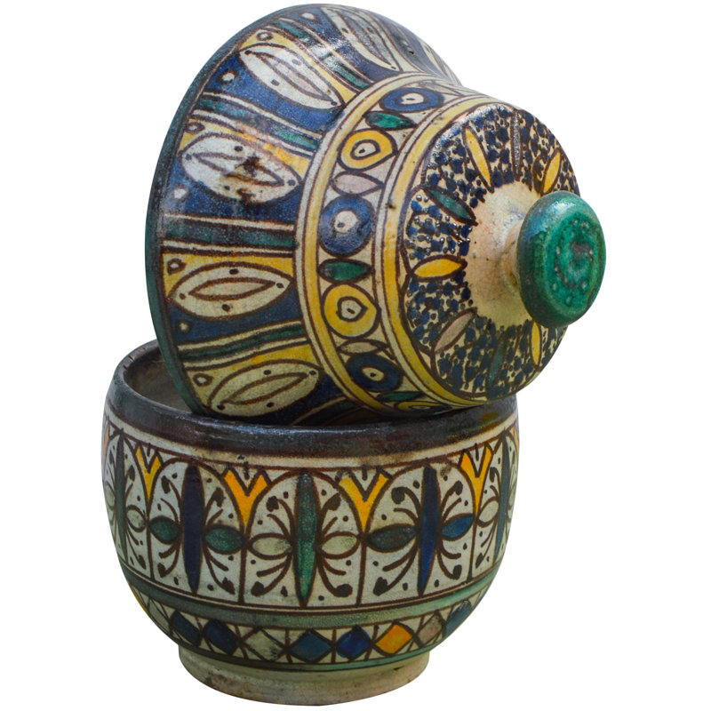 Afro-Moresque Handmade Ceramic Decorative Bowl