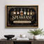 «Speakeasy Vintage Bottle Bar», impression sur toile encadrée, impression sur toile-131635996-131635997