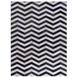 Natural Hide hand-tufted Leather Hide Ivory/Ink Area Rug