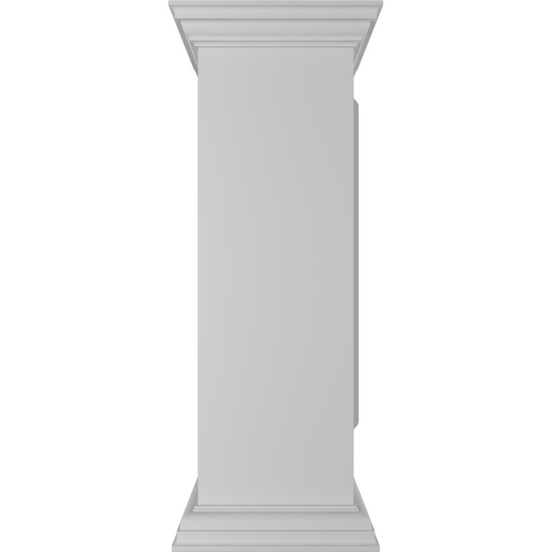 Poteau de poteau d'angle avec panneau, tête plate et garniture de base (trousse d'installation incluse)