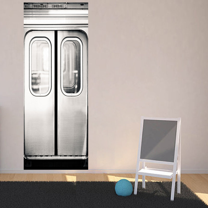 Décalcomanie murale porte relevable
