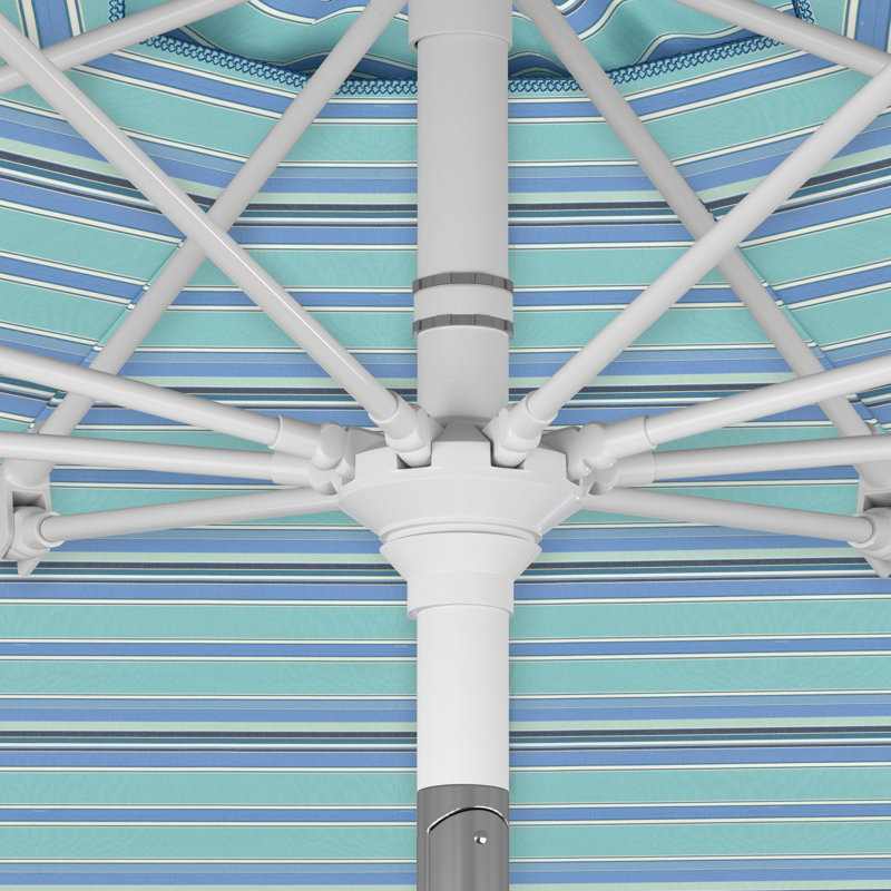 Parasol de marché 108 po Stephenville, Sunbrella® Dolce à rayures oasis